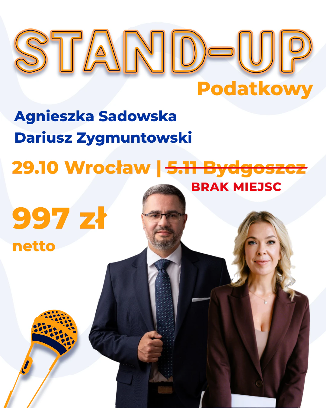 baner reklamujący STAND-UP podatkowy